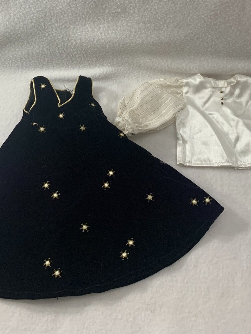 American Girl Doll Pleasant Company Snowflake Jumper Serenade Outfit Flaw